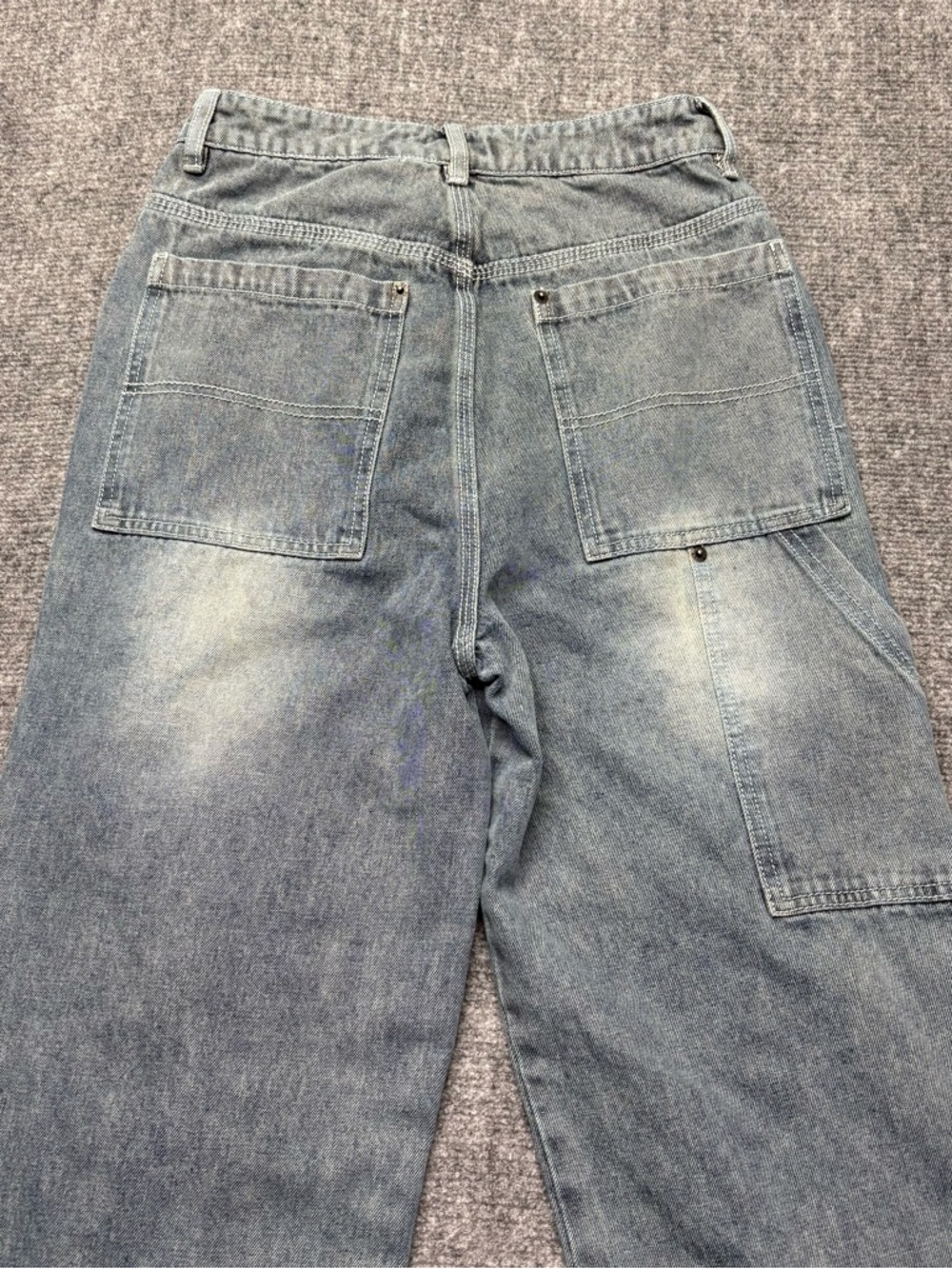 Honor the Gift Jeans Mens S 26x30 Blue Straight Double Knee Utility Button Fly - Picture 12 of 13
